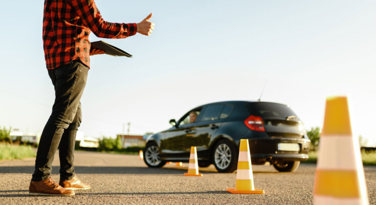 driving school road training