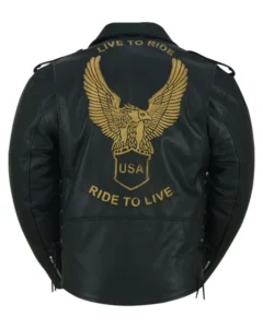 Mens Leather Motorcycle Jacket