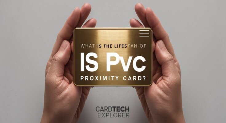 What is the lifespan of an ISO PVC proximity card?