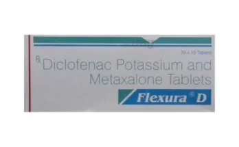 Flexura D Tablet is a combination medication that includes a pain reliever and a muscle relaxant. It helps reduce pain, inflammation, and swelling in muscle-related issues.