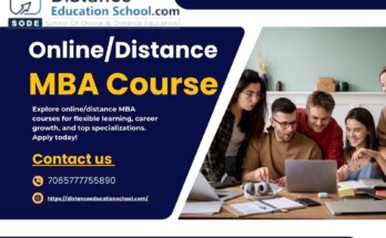 online distance mba degree courses